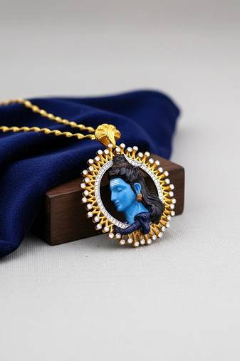 Pure 925 silver premium divine lord shiva pendant for men & women