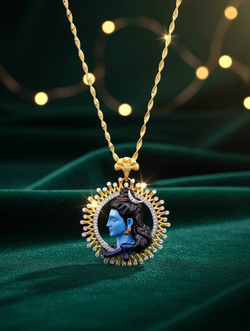 Pure 925 silver premium divine lord shiva pendant for men & women