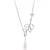 Pure 925 silver pearl with leaf pendant for women