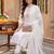 women ethnic motifs regular thread work kurta with trousers & with dupatta