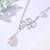 Pure 925 silver pearl with leaf pendant for women