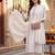women ethnic motifs regular thread work kurta with trousers & with dupatta