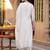 women ethnic motifs regular thread work kurta with trousers & with dupatta