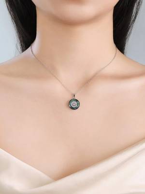Pure 925 silver evil eye pendant for women 1
