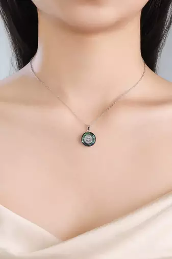 Pure 925 silver evil eye pendant for women