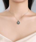 Pure 925 silver evil eye pendant for women