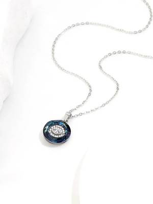 Pure 925 silver evil eye pendant for women 2
