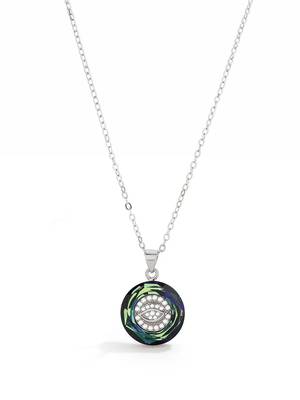 Pure 925 silver evil eye pendant for women 5