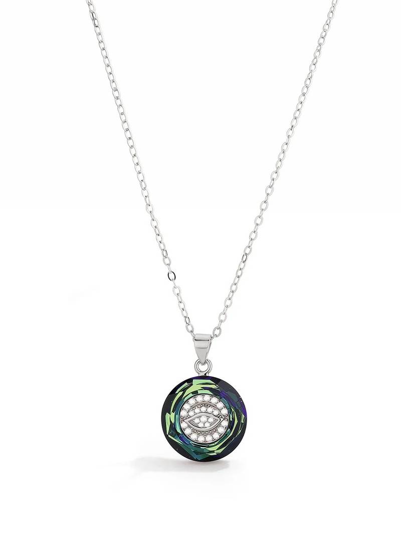 Pure 925 silver evil eye pendant for women