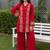 women ethnic motifs embroidered regular thread work kurta with palazzos