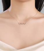 Pure 925 silver love pendant for women