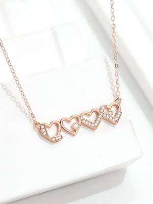 Pure 925 silver love pendant for women 3