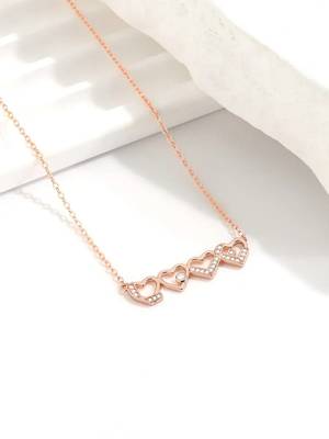 Pure 925 silver love pendant for women 4
