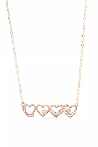 Pure 925 silver love pendant for women