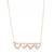 Pure 925 silver love pendant for women