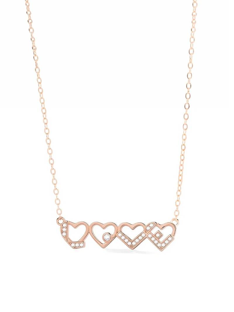 Pure 925 silver love pendant for women