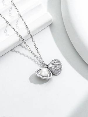 Pure 925 silver shell pendant for women 1