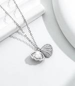 Pure 925 silver shell pendant for women
