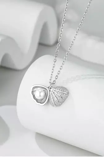 Pure 925 silver shell pendant for women