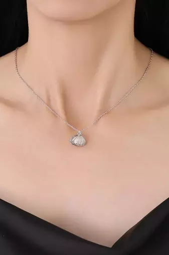 Pure 925 silver shell pendant for women