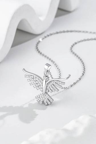 Pure 925 silver bird pendant for women
