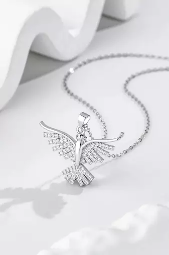 Pure 925 silver bird pendant for women