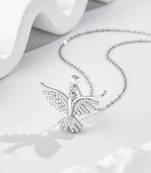 Pure 925 silver bird pendant for women