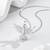 Pure 925 silver bird pendant for women