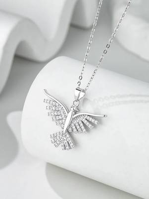 Pure 925 silver bird pendant for women 2