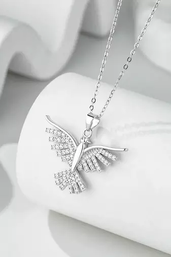Pure 925 silver bird pendant for women