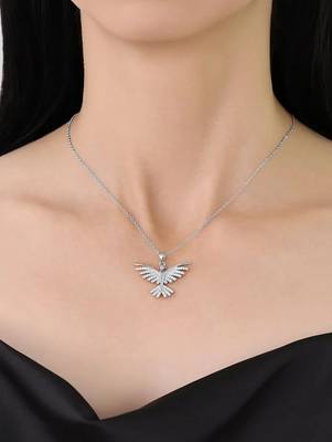 Pure 925 silver bird pendant for women 4