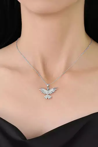 Pure 925 silver bird pendant for women