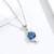 Pure 925 silver blue stone dolphin pendant for women