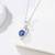 Pure 925 silver blue stone dolphin pendant for women