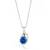 Pure 925 silver blue stone dolphin pendant for women