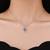 Pure 925 silver blue stone dolphin pendant for women