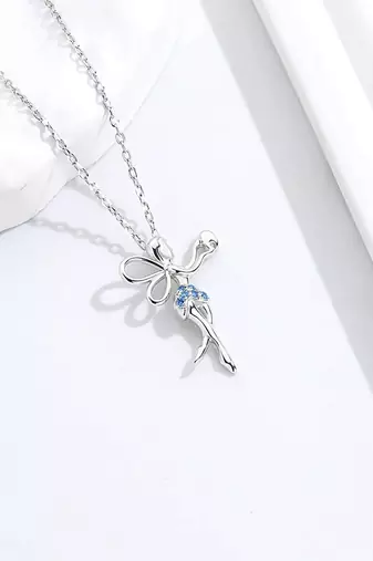 Pure 925 silver fairy pendant for women