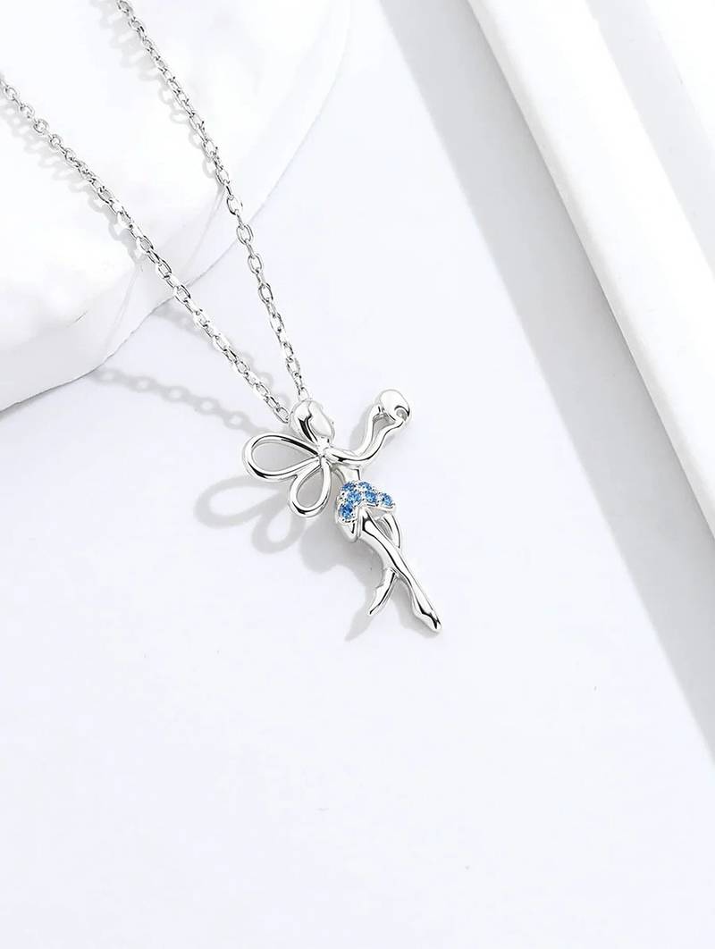 Pure 925 silver fairy pendant for women