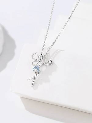 Pure 925 silver fairy pendant for women 3