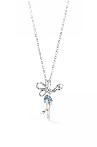 Pure 925 silver fairy pendant for women