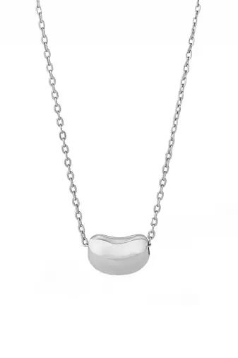 Pure 925 silver bean pendant for women
