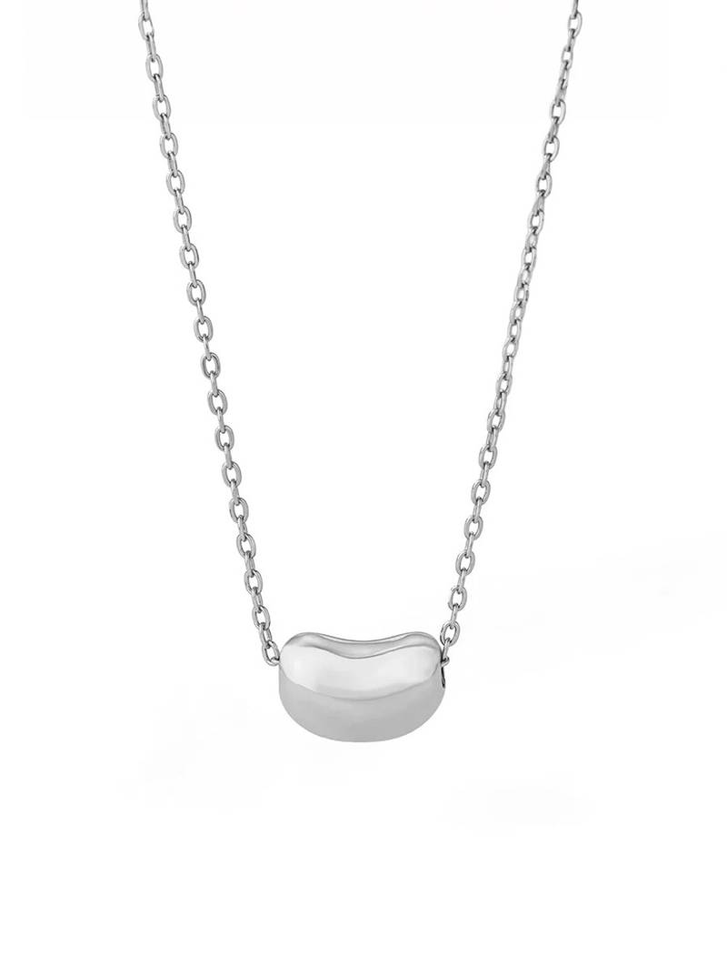 Pure 925 silver bean pendant for women