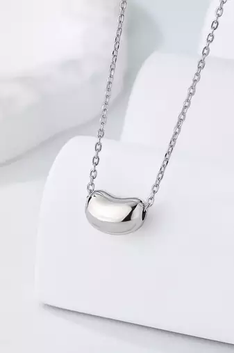 Pure 925 silver bean pendant for women