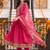 women ethnic motifs embroidered empire thread work kurta with trousers & with dupatta