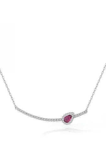 Pure 925 silver pink leaf charm pendant for women