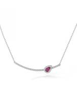 Pure 925 silver pink leaf charm pendant for women