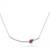 Pure 925 silver pink leaf charm pendant for women