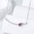 Pure 925 silver pink leaf charm pendant for women