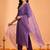 women ethnic motifs embroidered regular kurta with trousers & with dupatta