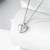 Pure 925 silver eternal spark heart charm pendant for women